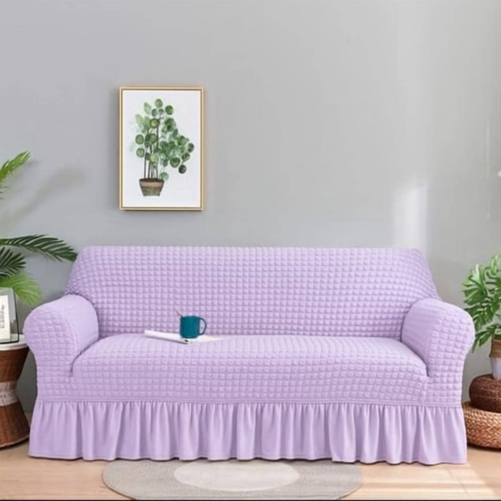 H13- Housse en polycoton violet clair