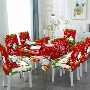 Housses de chaises et nappe polyester - motif5