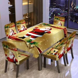 Housses de chaises et nappe polyester - motif6