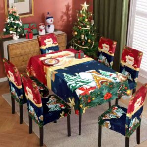 Housses de chaises et nappe polyester - motif10