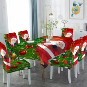 Housses de chaises et nappe polyester - motif15