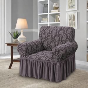 J7- Housse en Jacquard gris foncé